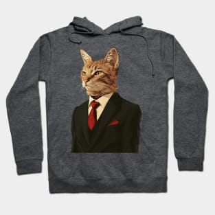 gentleman cat Hoodie